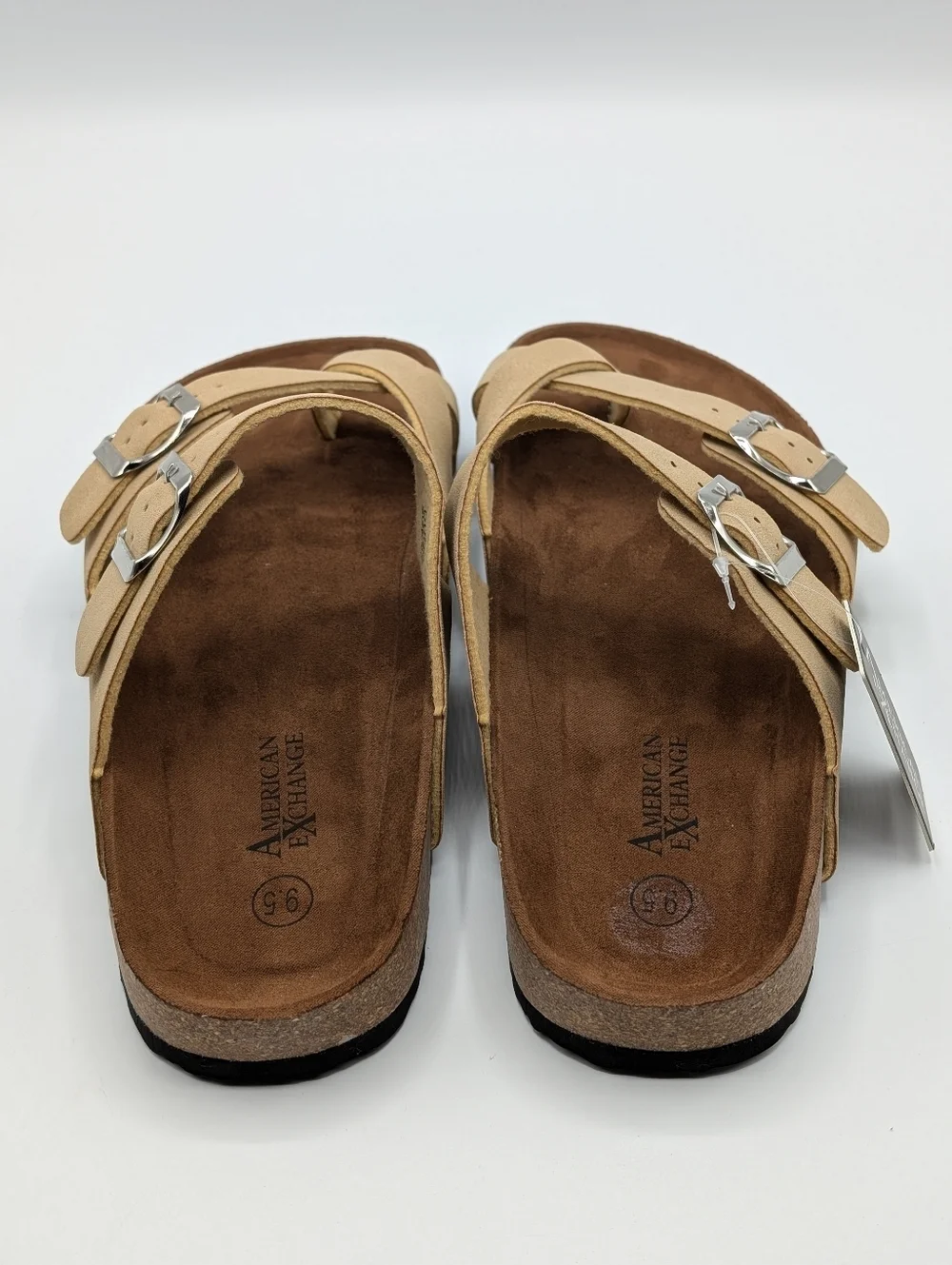 American Exchange beige crisscross